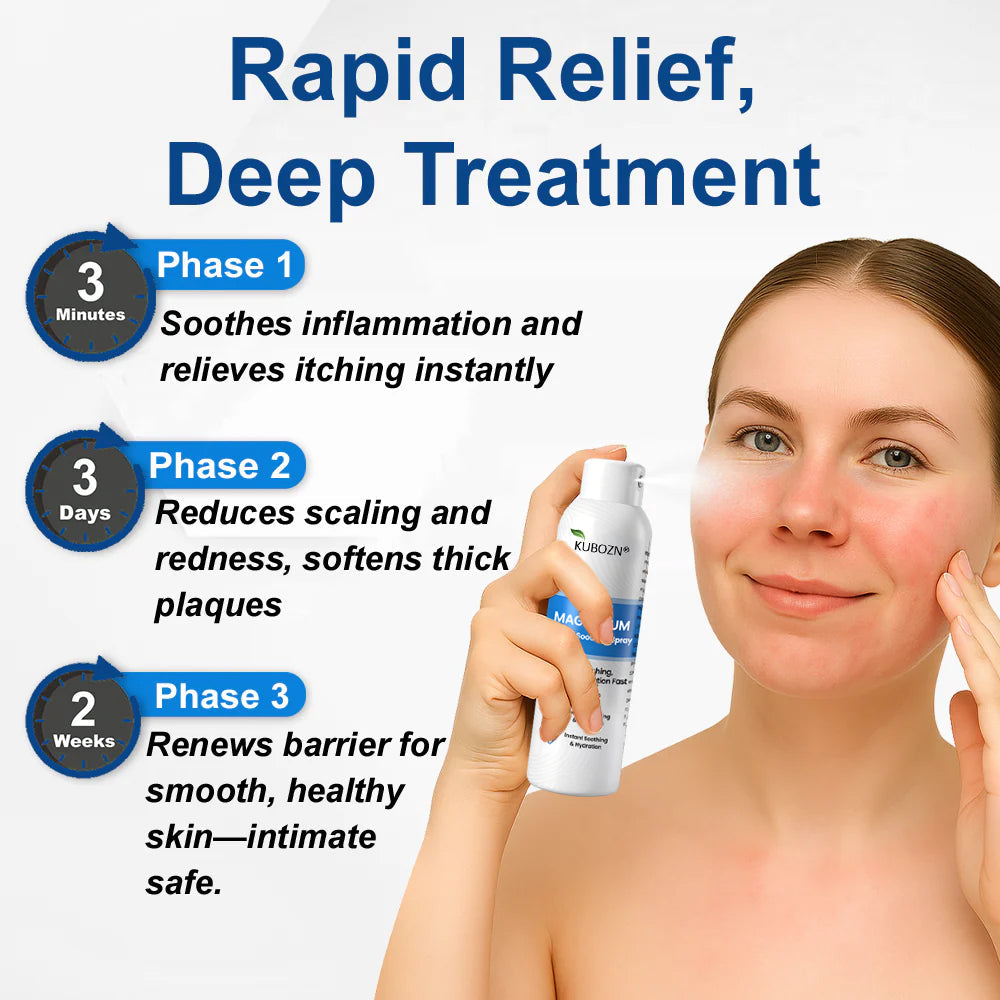 ✅  Official Store: KUBOZN® Magnesium Herbal Psoriasis Spray ⚕️ FDA Certified