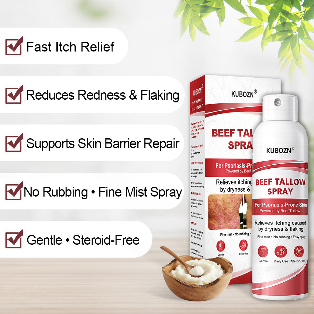 KUBOZN® Beef Tallow Spray for Itchy, Flaky Psoriasis Skin 1