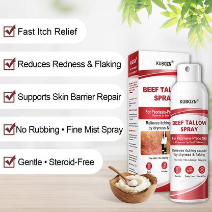 KUBOZN® Beef Tallow Spray for Itchy, Flaky Psoriasis Skin 1