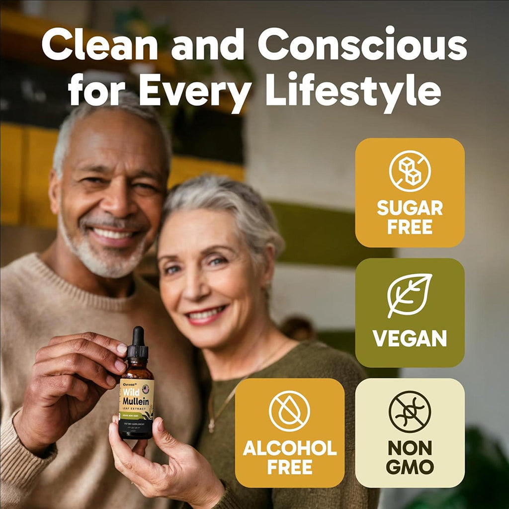 Cvreoz®New Maximum Potency Mullein Drops For Cough Control & Lung Rejuvenation