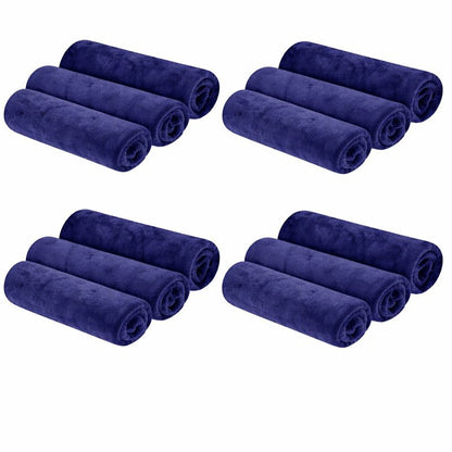 KUBOZN® 3 Pack Microfiber Twisted-Loop Quick-Dry Towels