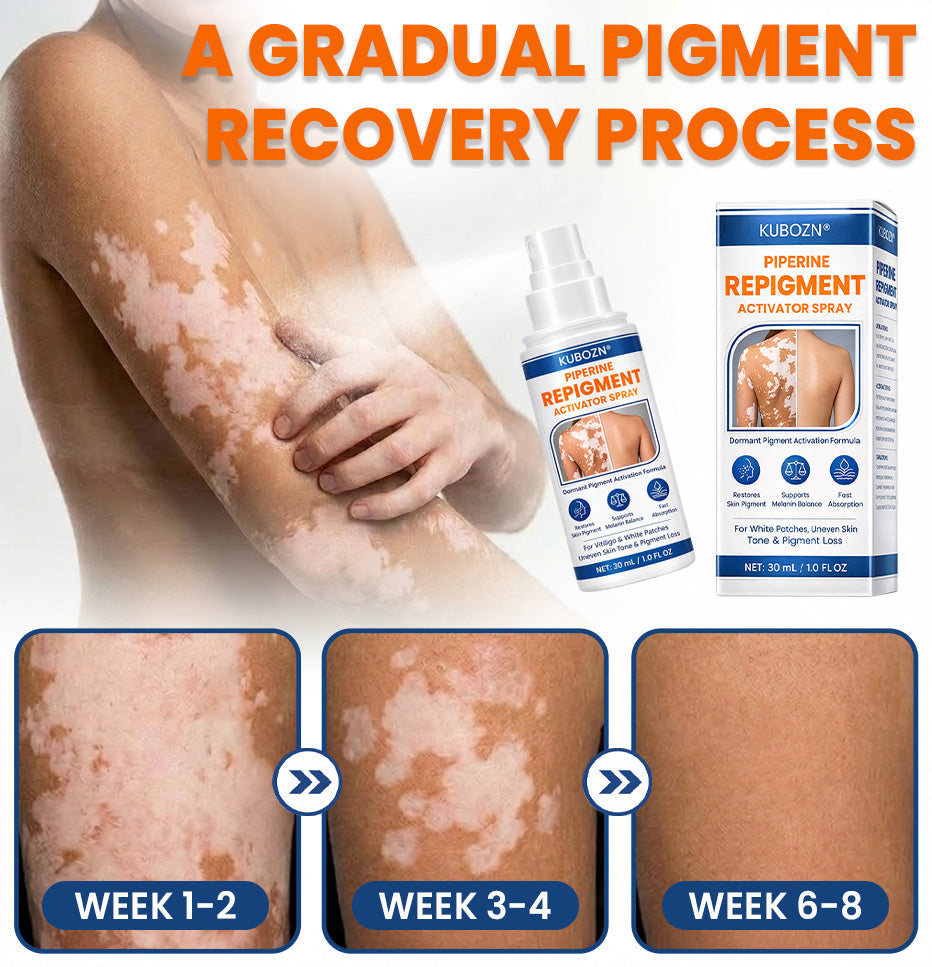 ⚡KUBOZN® Piperine Repigment Activator Spray to Reactivate Dormant Pigment Cells & Restore Natural Skin Color (Offer)