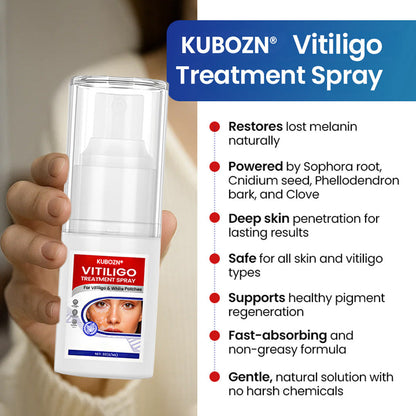KUBOZN® Vitiligo Treatment Spray — Visible Results in Weeks, 100% Natural & Steroid-Free