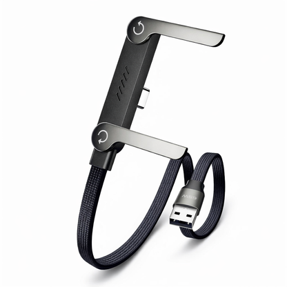 🥇KUBOZN® 2-in-1 Invisible Holder Charger Cable – 240W Fast Charging Cord with Built-In Phone Stand (Offer)